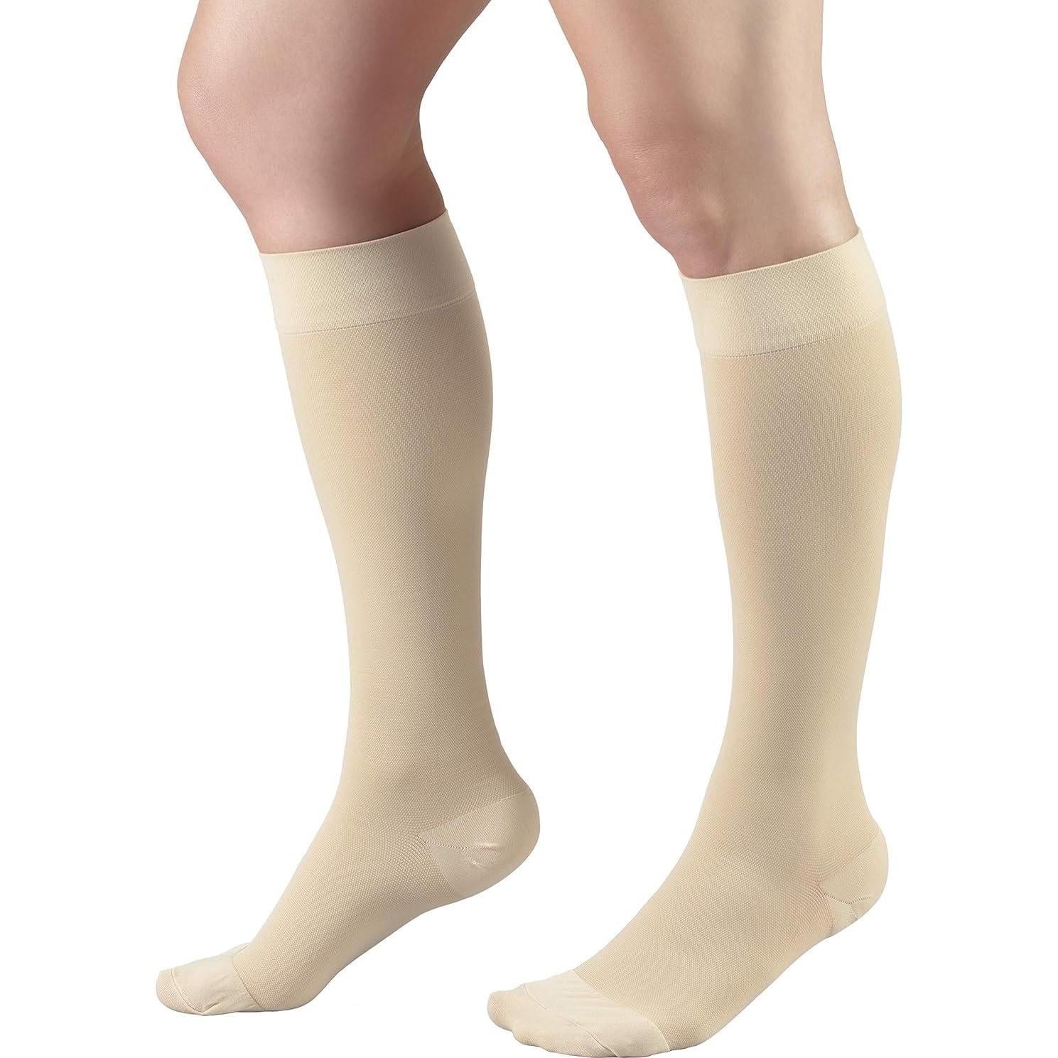 Medias de Compresión Truform 20-30 mmHg Microfibra Beige Pequeño