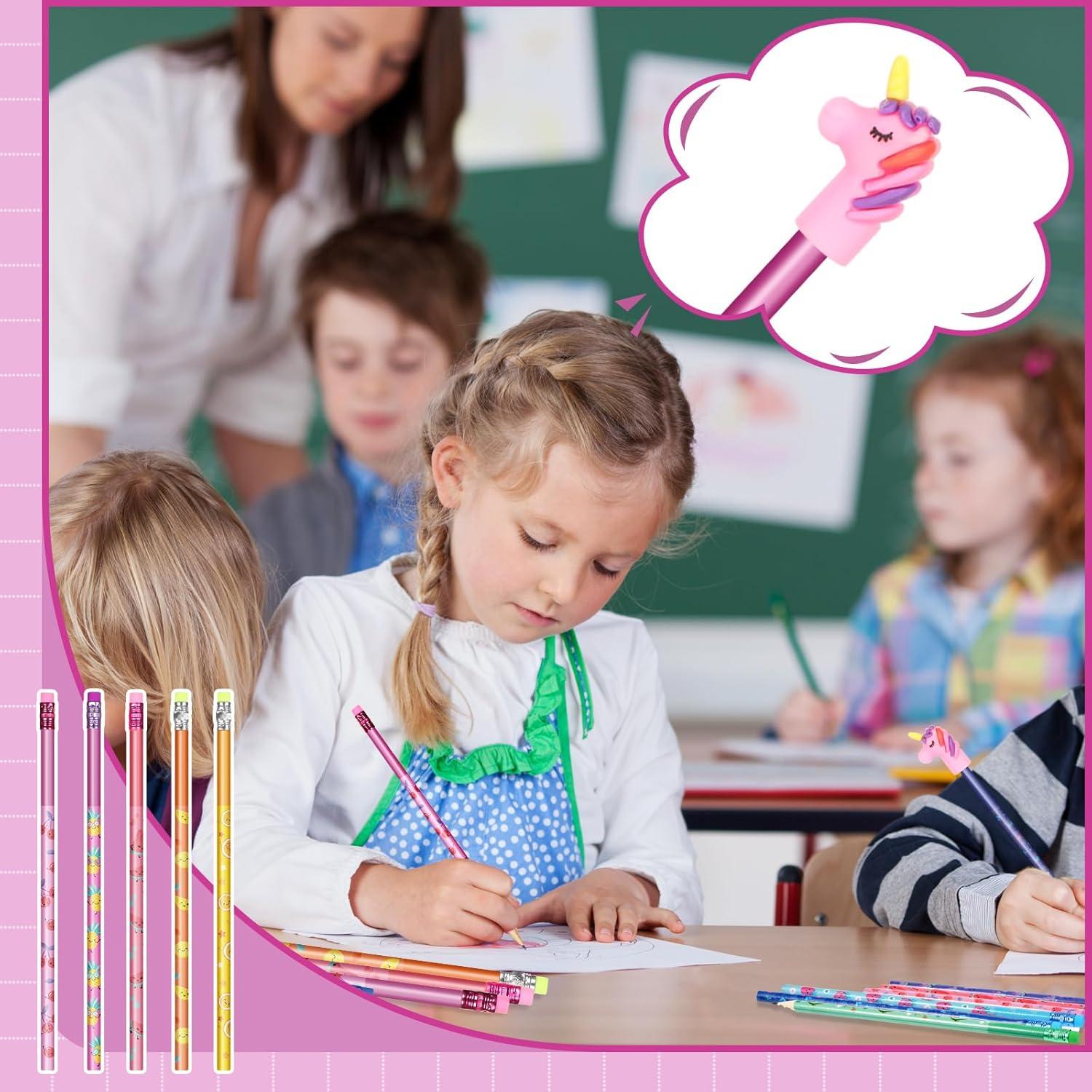 Lápices Aromatizados Glenmal 100 Pcs con Adornos de Silicona