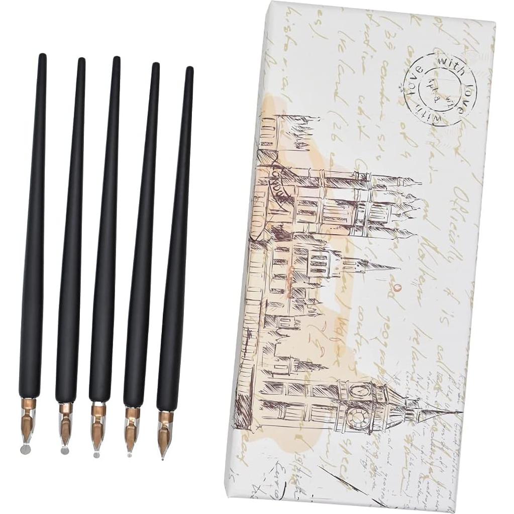 Juego de Plumas de Caligrafía Gullor con 5 Puntas de Diferentes Tamaños