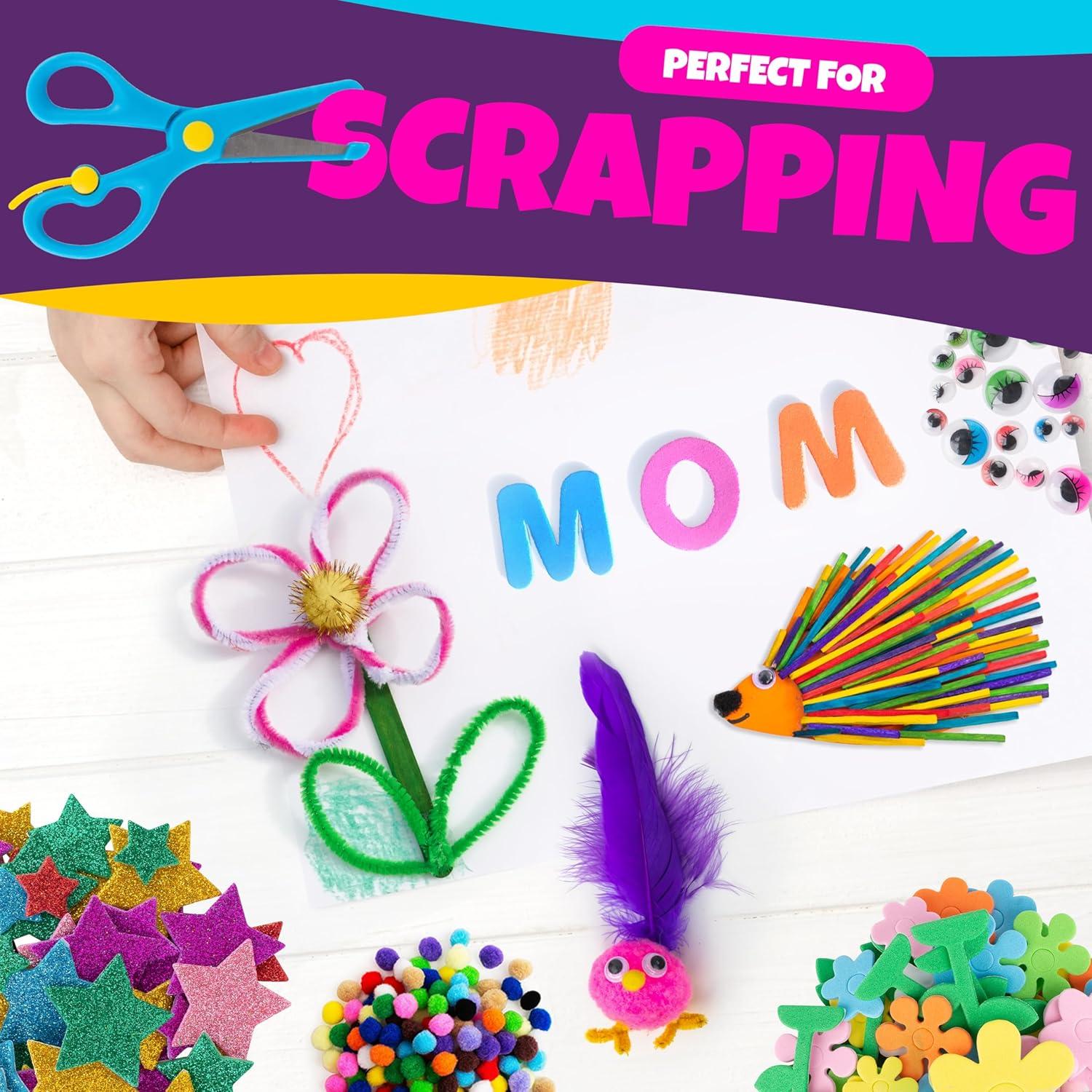 Kit de Manualidades Blue Squid 2000+ Piezas para Niños 3-9 Años