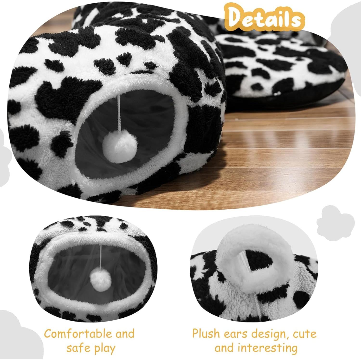 Cueva de Gato en Forma de Donut CCKUU - Acogedora y Suave