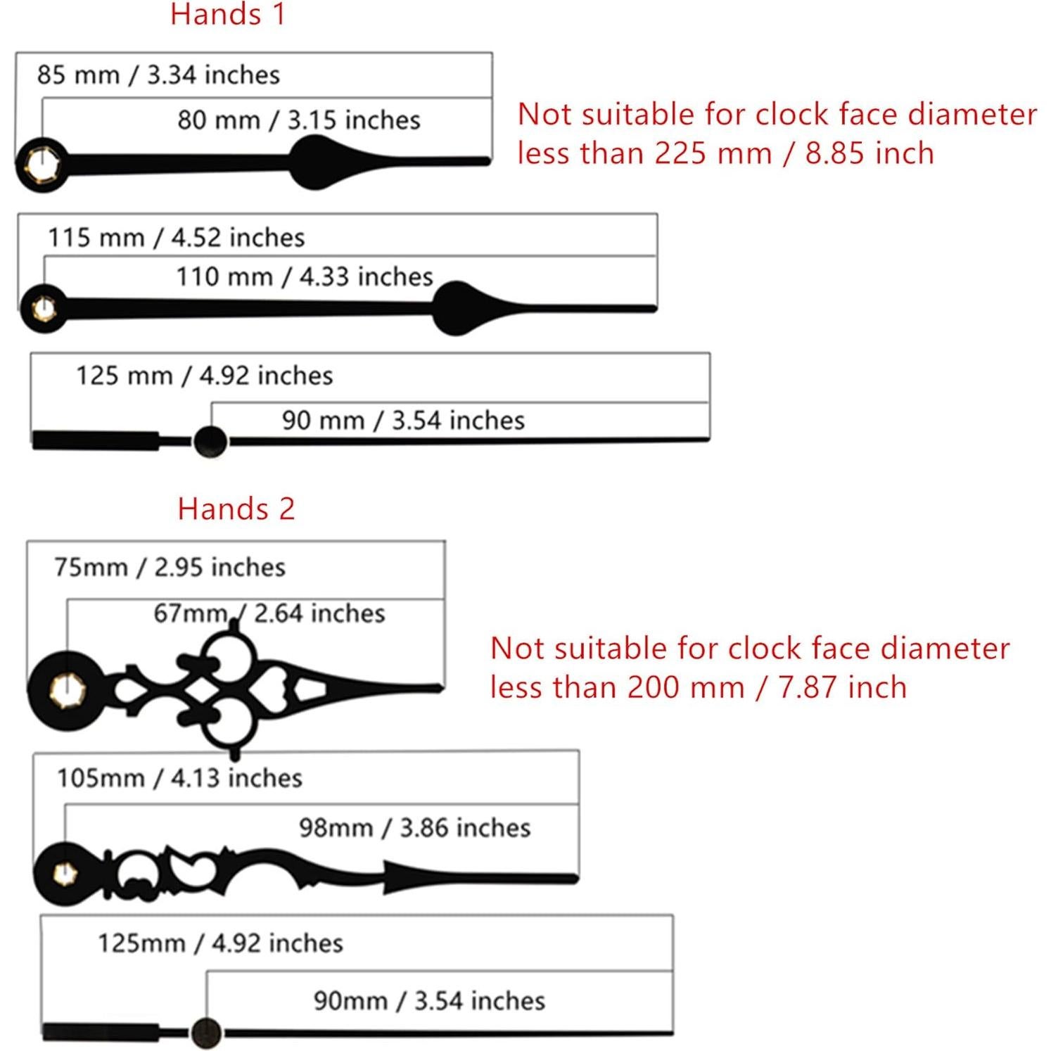 Movimiento de Reloj de Cuarzo Youngtown 12888 19mm con Manecillas