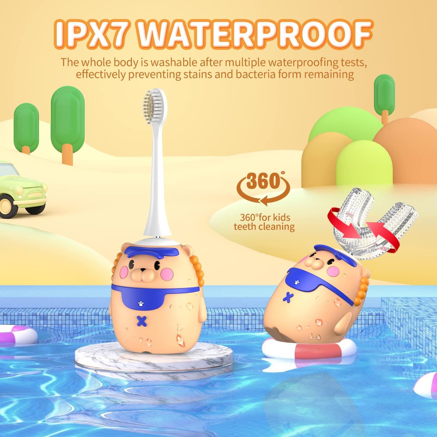 Cepillo de Dientes Eléctrico RexCodar para Niños 2-6 Años