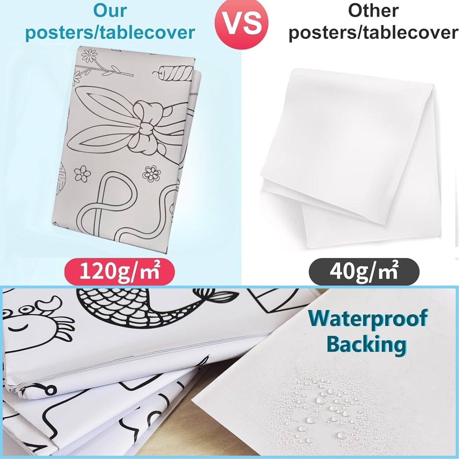 Póster Gigante para Colorear USGohin 76x183 cm Dinosaurio