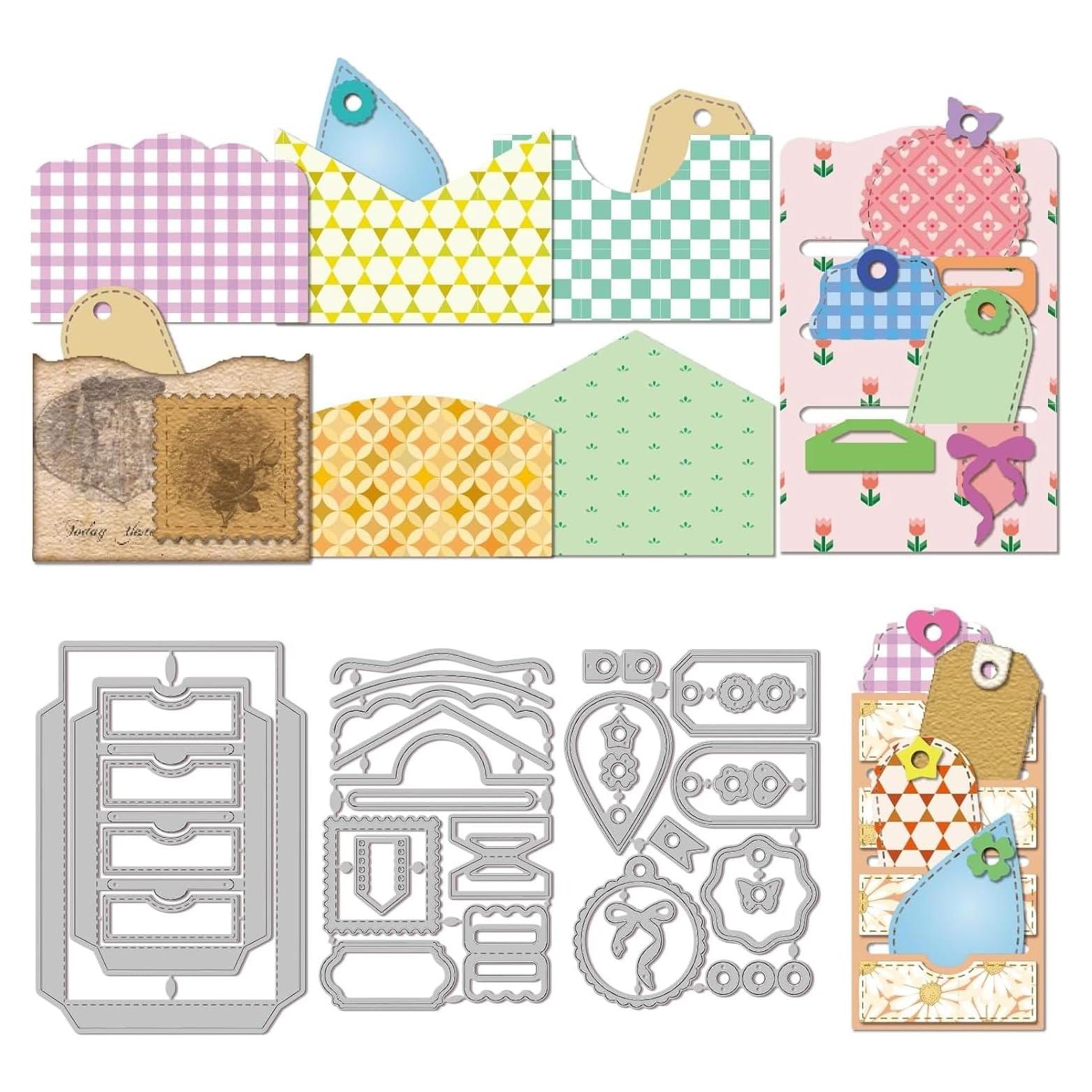 Troqueles de Fondo 3D GLOBLELAND para Scrapbooking DIY - 3 Piezas