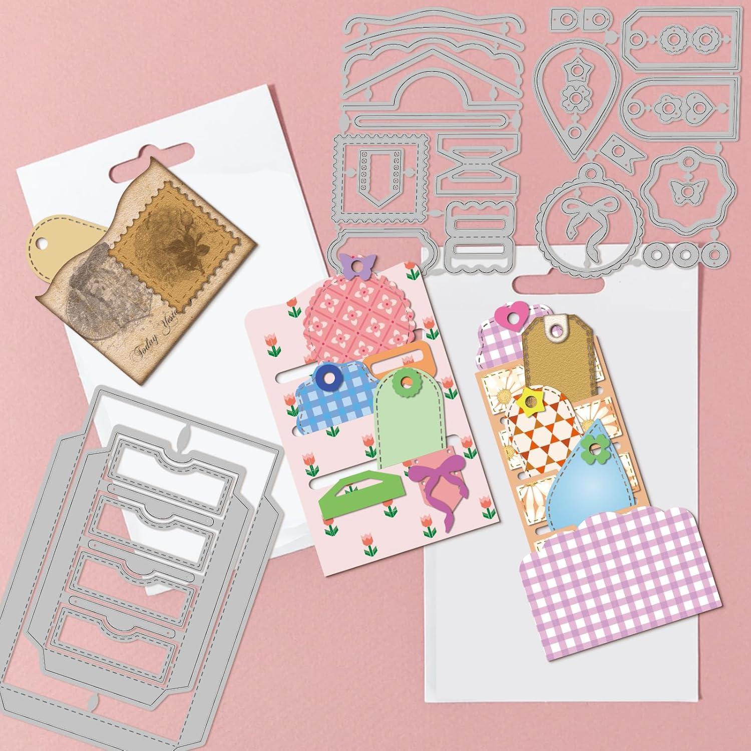 Troqueles de Fondo 3D GLOBLELAND para Scrapbooking DIY - 3 Piezas