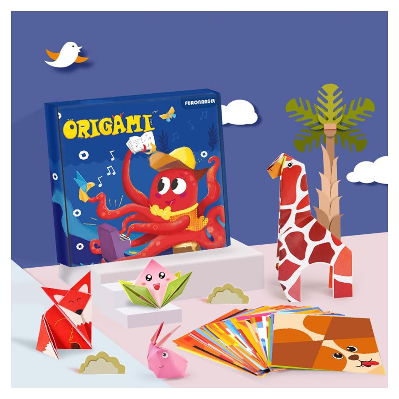 Juego de Papel Origami Yesier 108 Piezas 14x14 cm Colorido