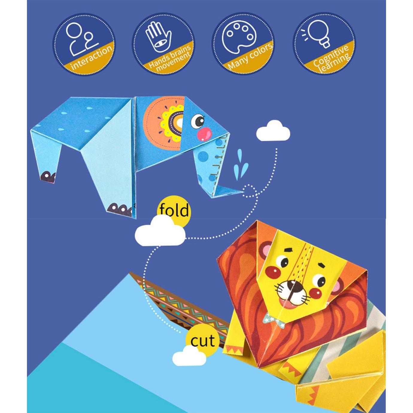 Juego de Papel Origami Yesier 108 Piezas 14x14 cm Colorido