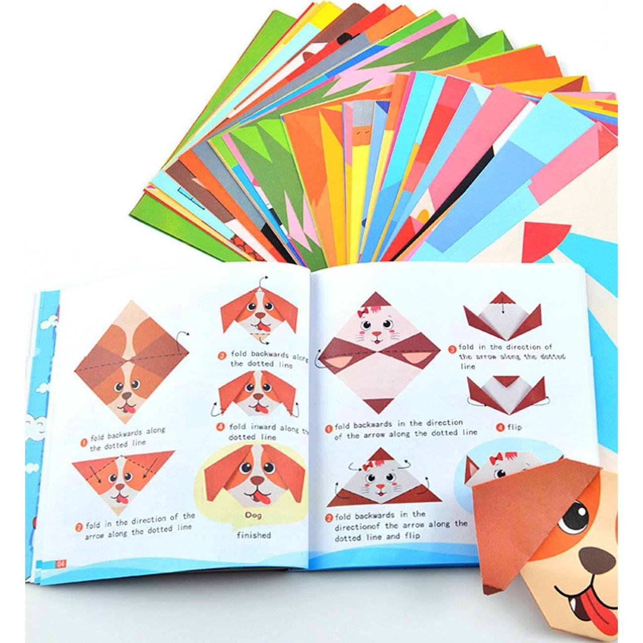 Juego de Papel Origami Yesier 108 Piezas 14x14 cm Colorido