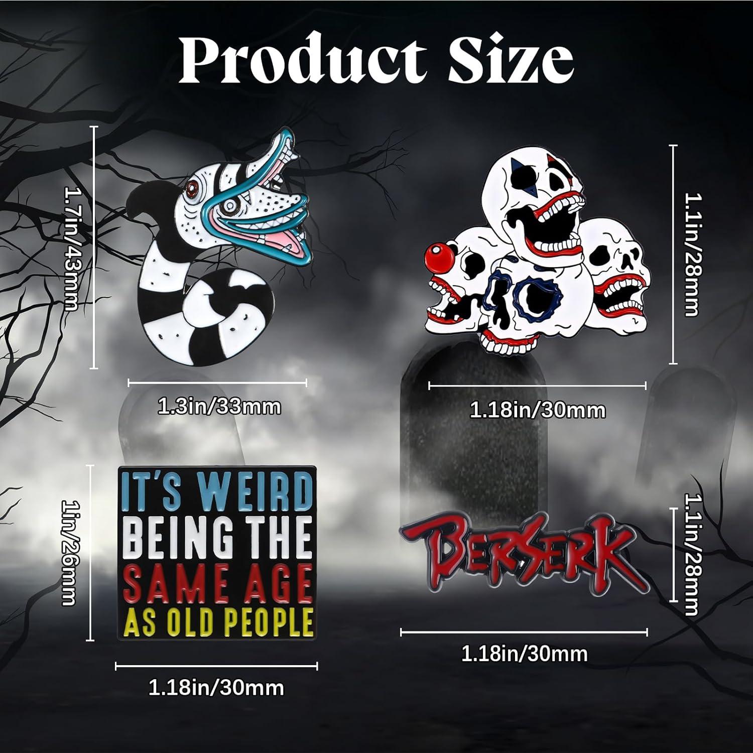 Conjunto de 7 Pines de Esmalte Berserk - Pibupibu