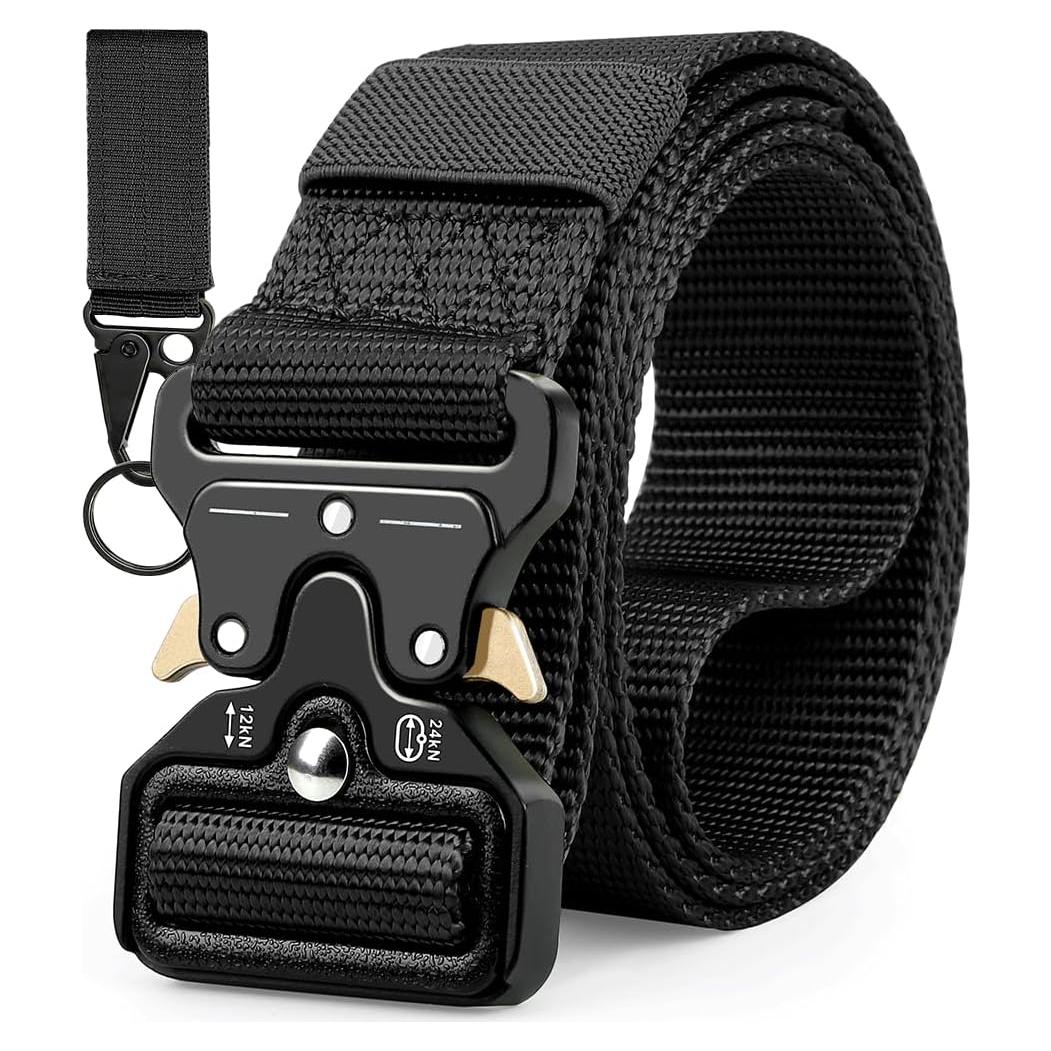 Cinturón Táctico Militar para Hombre con Hebilla Rápida 125cm