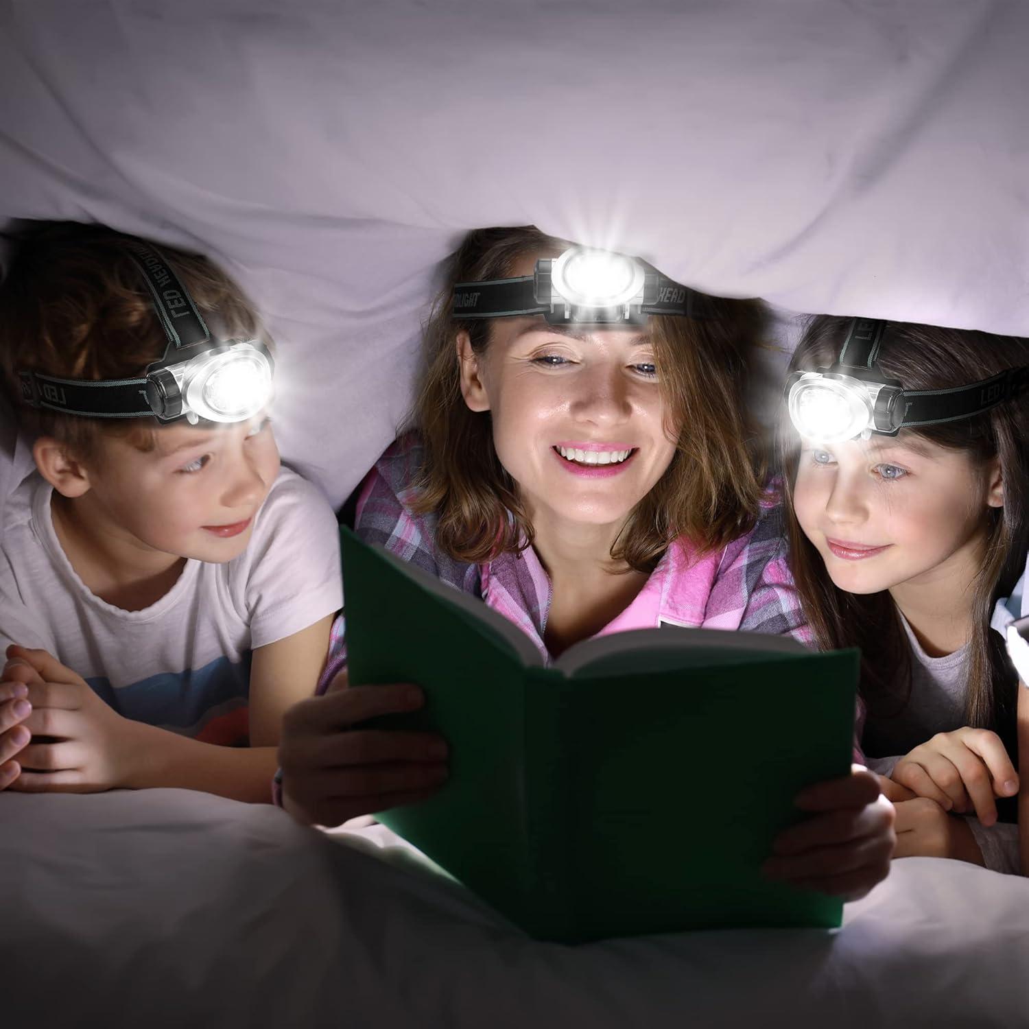 Linterna Frontal LED EverBrite 5-Pack, 4 Modos, Baterías Incluidas