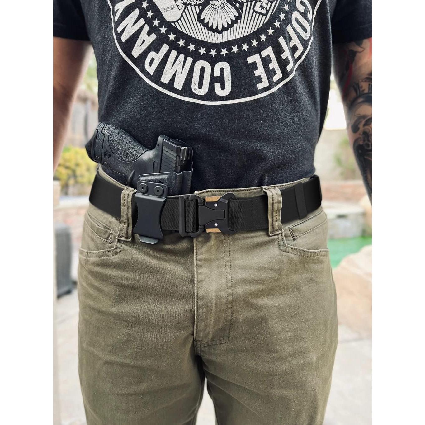 Cinturón Táctico Nylon Elástico Militar SV-TAC-001 Negro