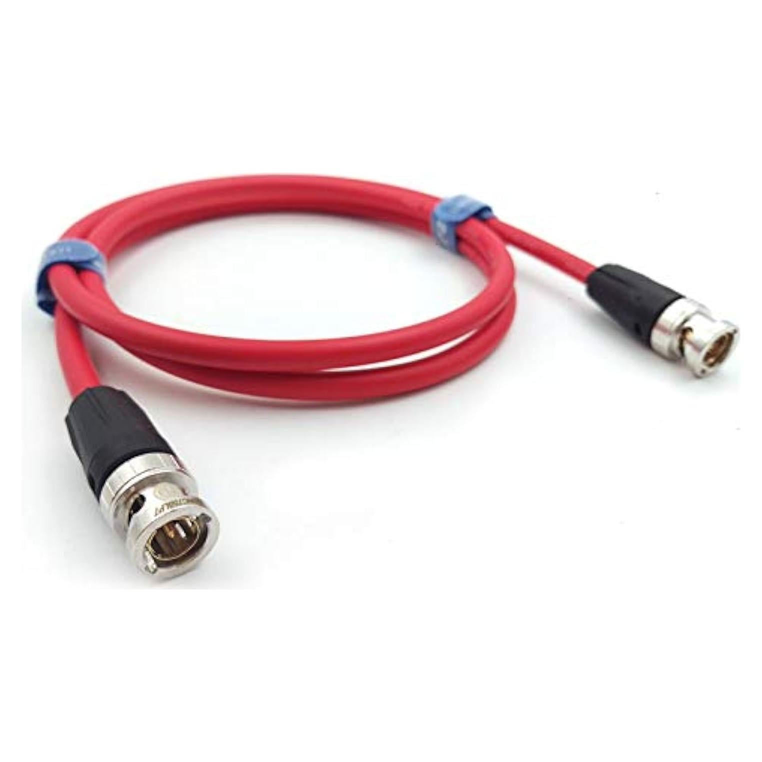 Cable Coaxial SDI 12G Neutrik BNC a BNC 50 cm Rojo