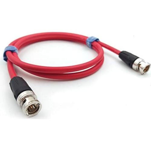 Cable Coaxial SDI 12G Neutrik BNC a BNC 50 cm Rojo