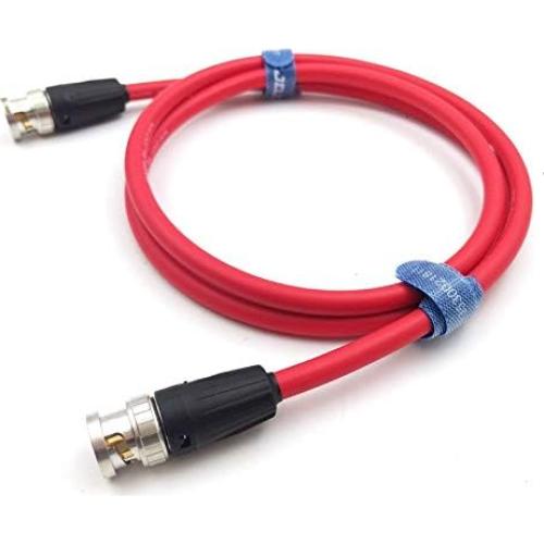 Cable Coaxial SDI 12G Neutrik BNC a BNC 50 cm Rojo