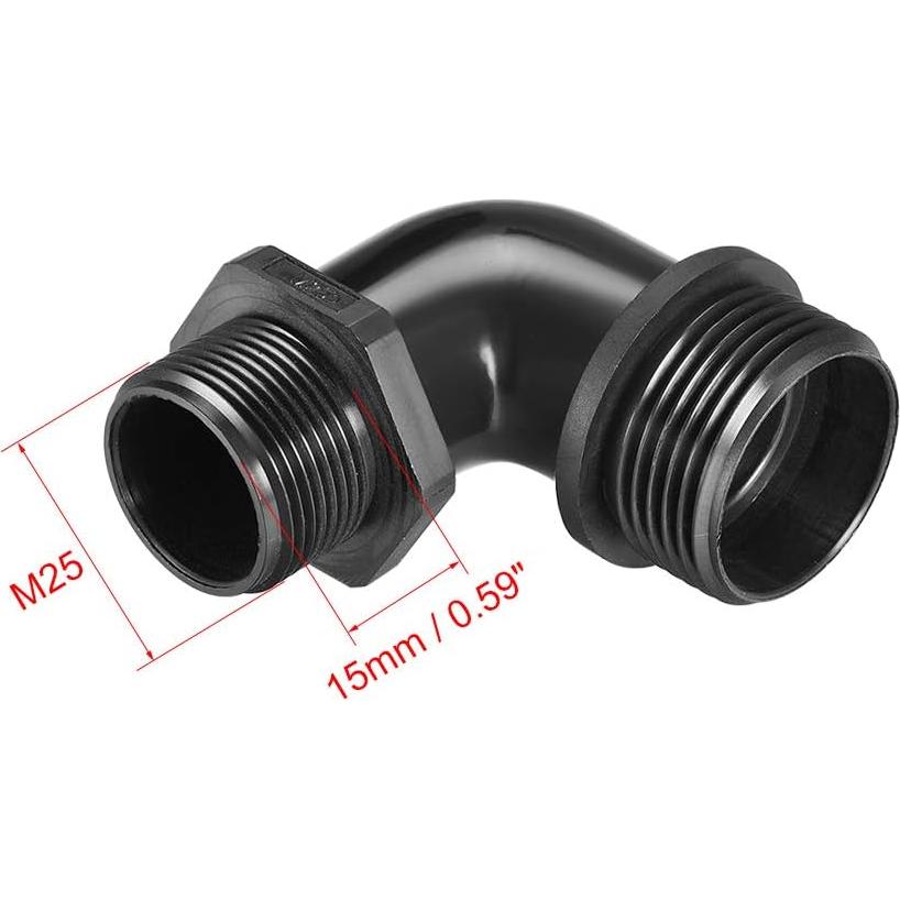 Conector de Cable M25 uxcell Impermeable IP68 Nylon 9-14mm