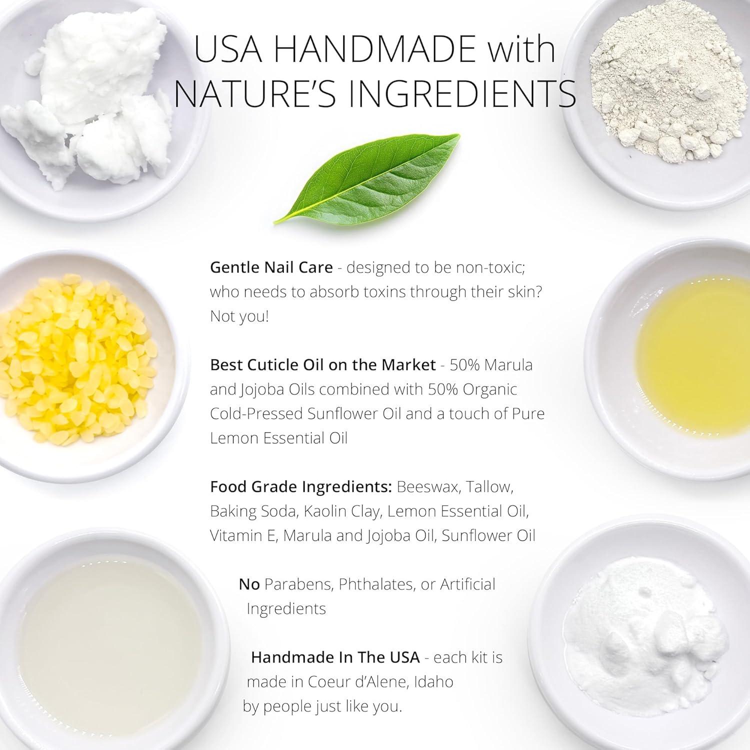 Kit Completo de Cuidado de Uñas Naturales Just Like Jane