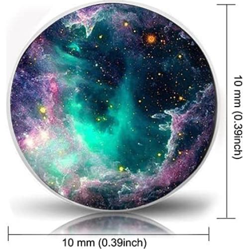 Pendientes de Botón Redondos 10mm SIISPRI Acero Inoxidable Negro