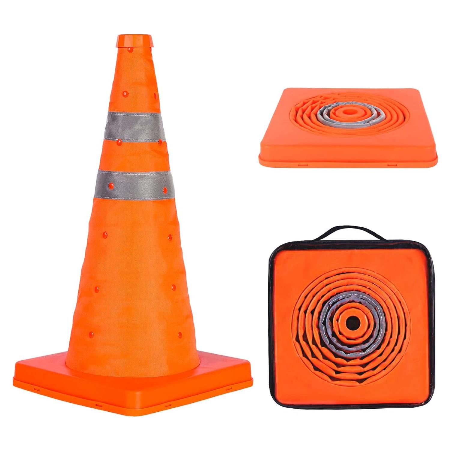 Cono de Tráfico Colapsable GUARDLEAD 18" Reflectante