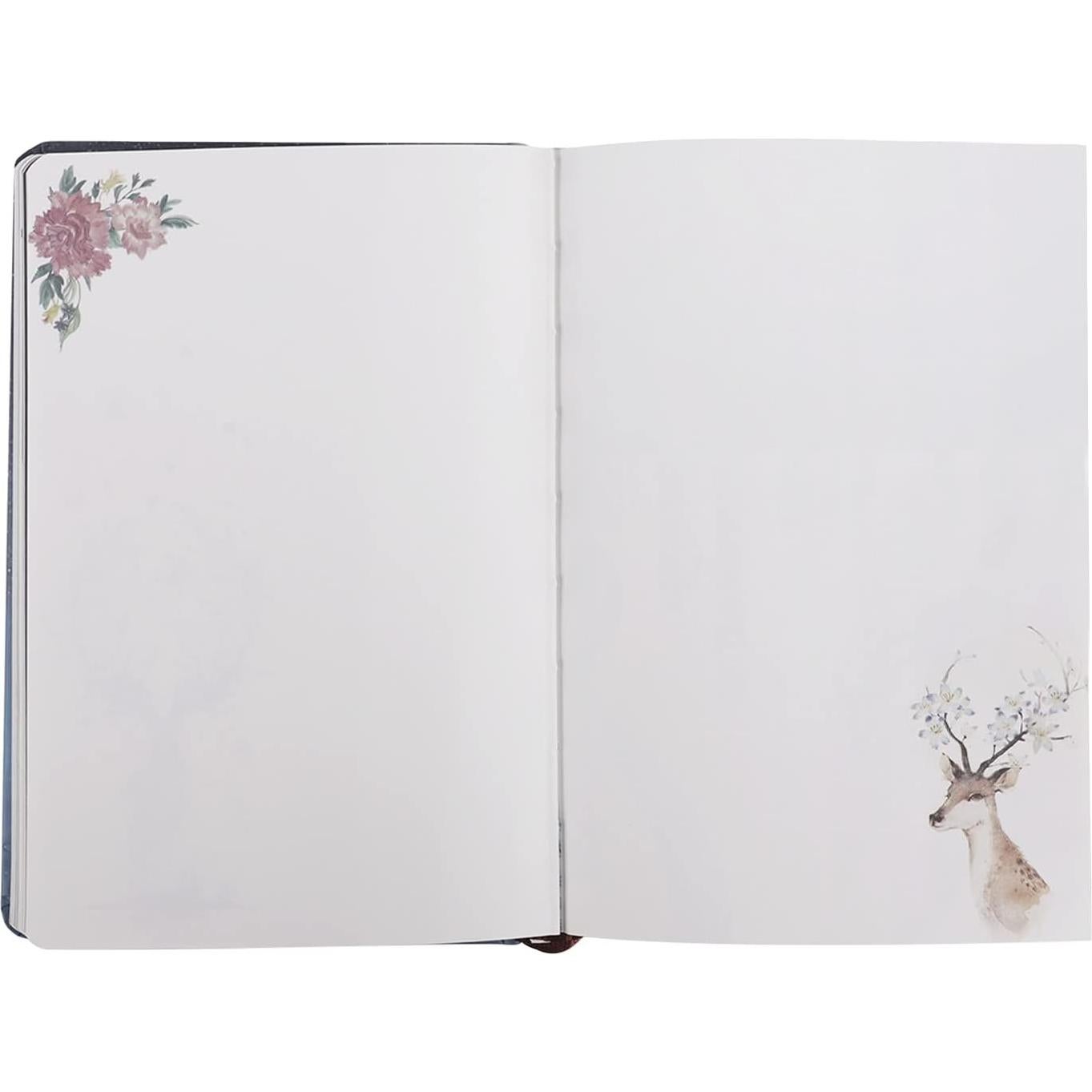 Diario A5 RUIXIA Tapa Dura Colorido con Ciervo y Luna 256 Páginas