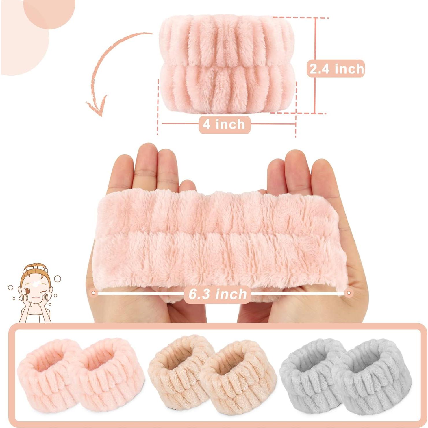 Muñequera Absorbente de Microfibra Crosize - 6 Piezas