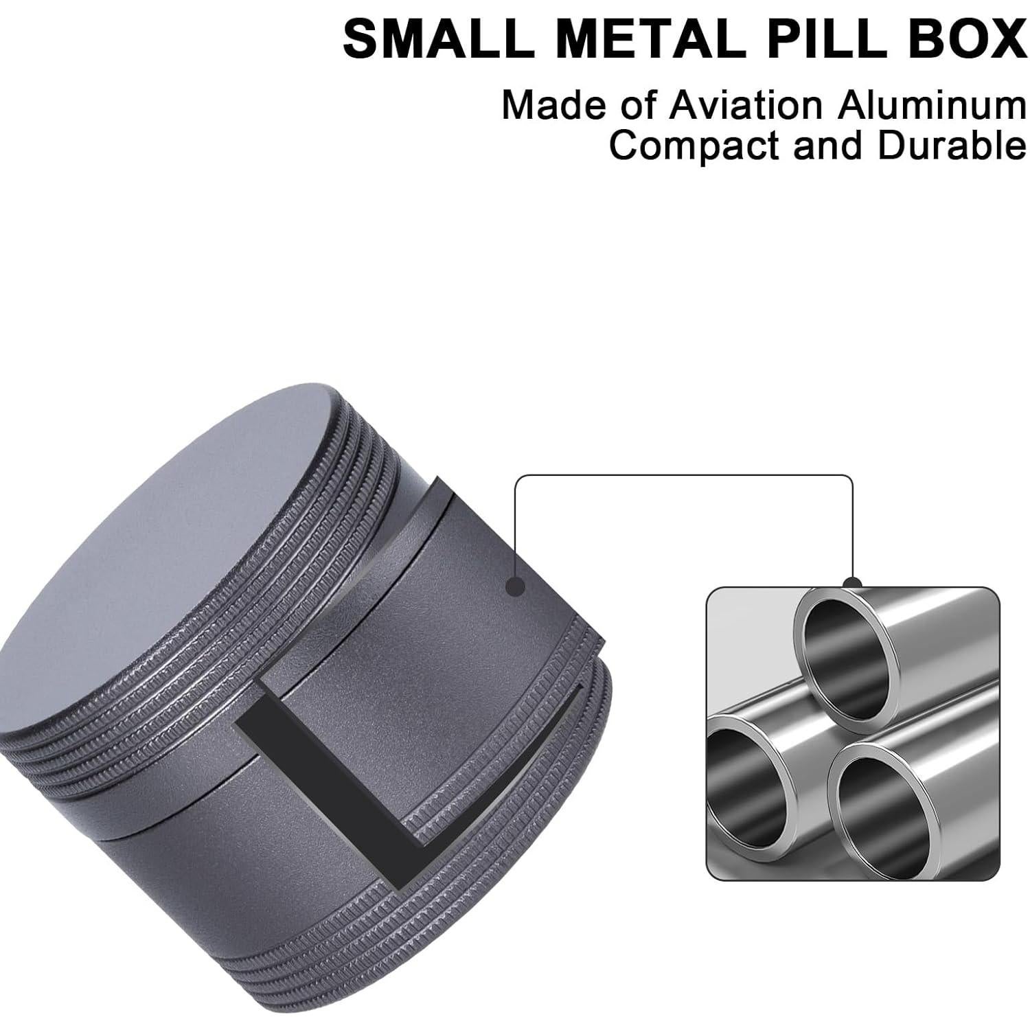 Estuche Metálico para Pastillas SOBAHIDO - Impermeable 10ml