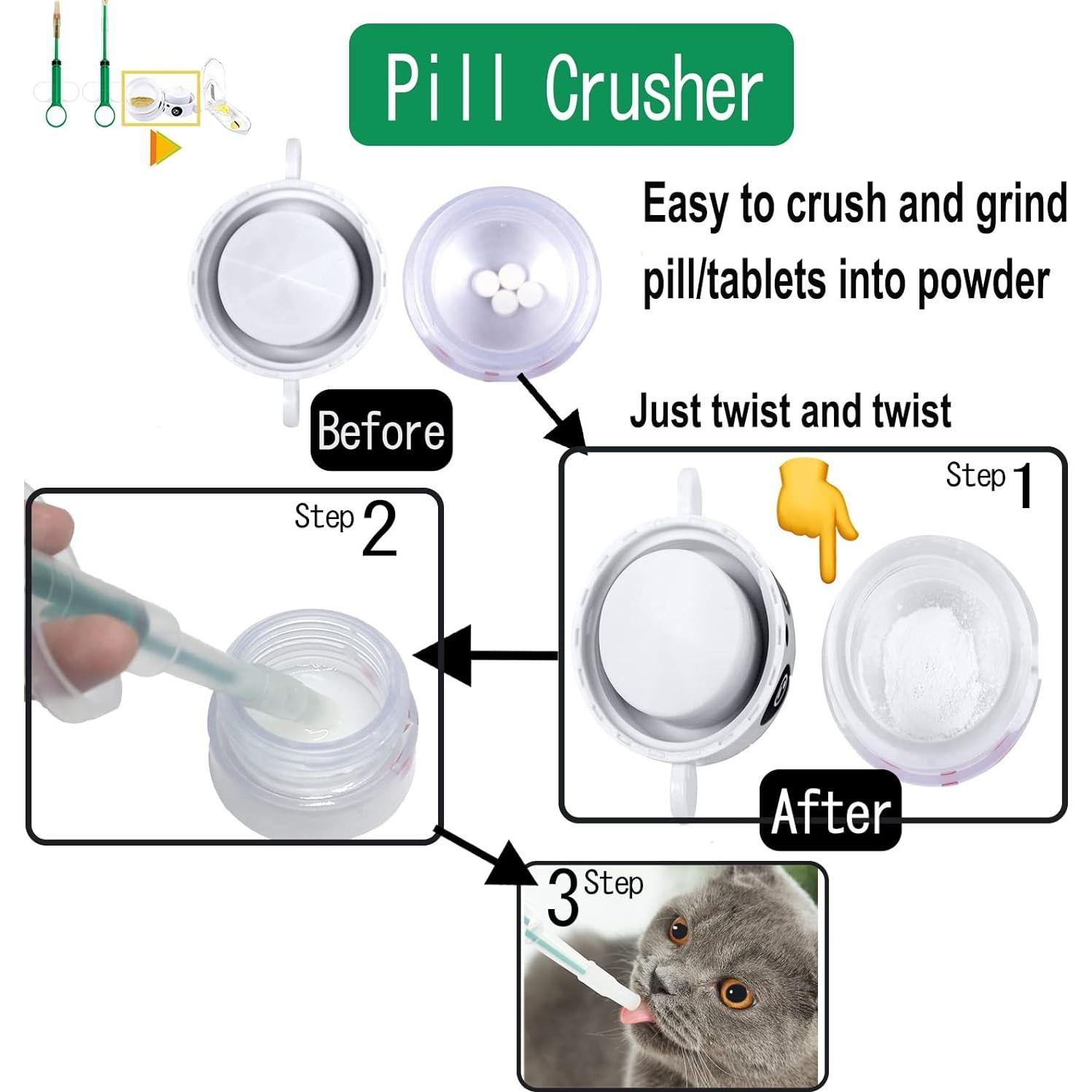 Dispensador de Medicamentos para Mascotas Giiiiump 4 en 1 Verde