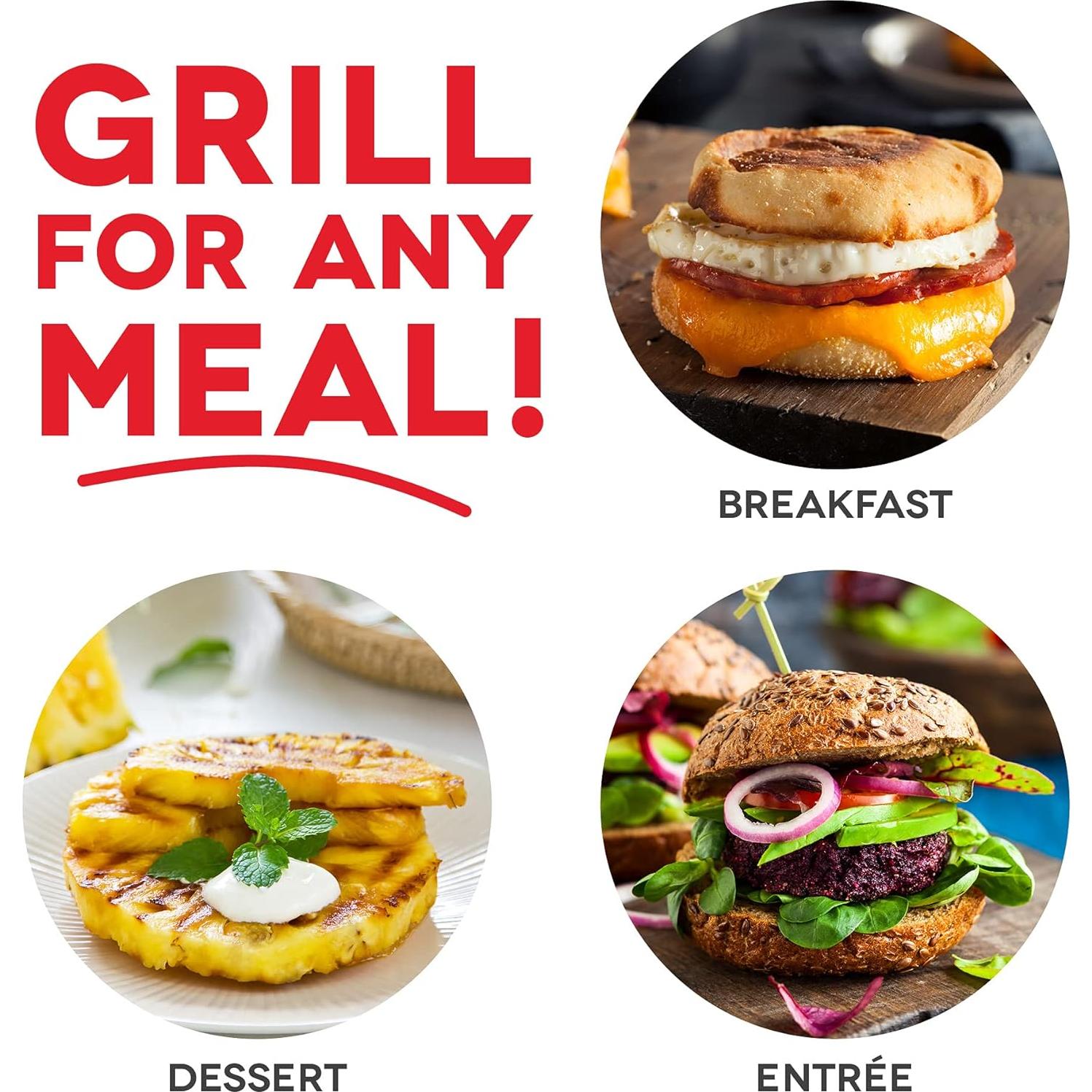 Grill Portátil Dash Mini Maker + Prensa Panini 350W Aqua