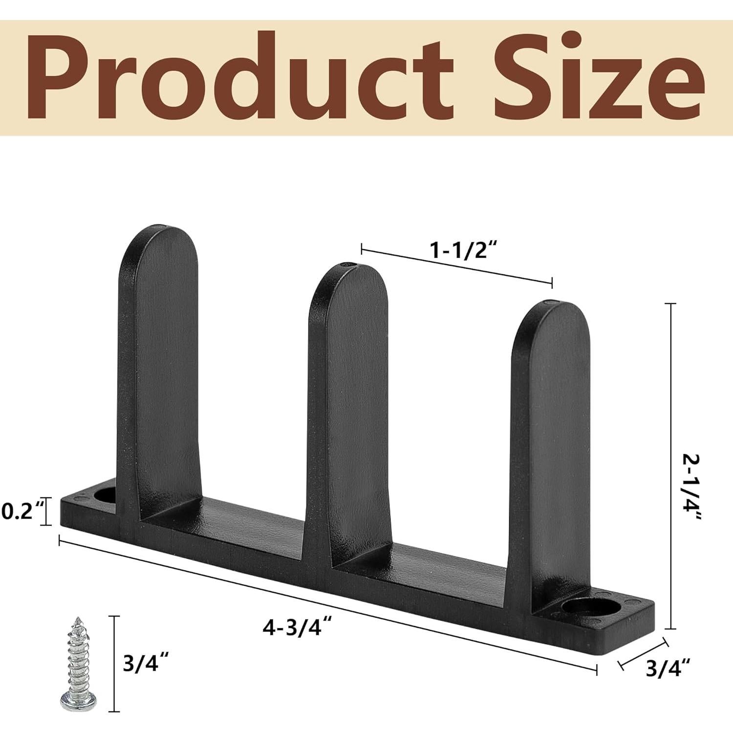 Paquete de 4 Guías de Piso para Puertas de Closet Nkiy Quen