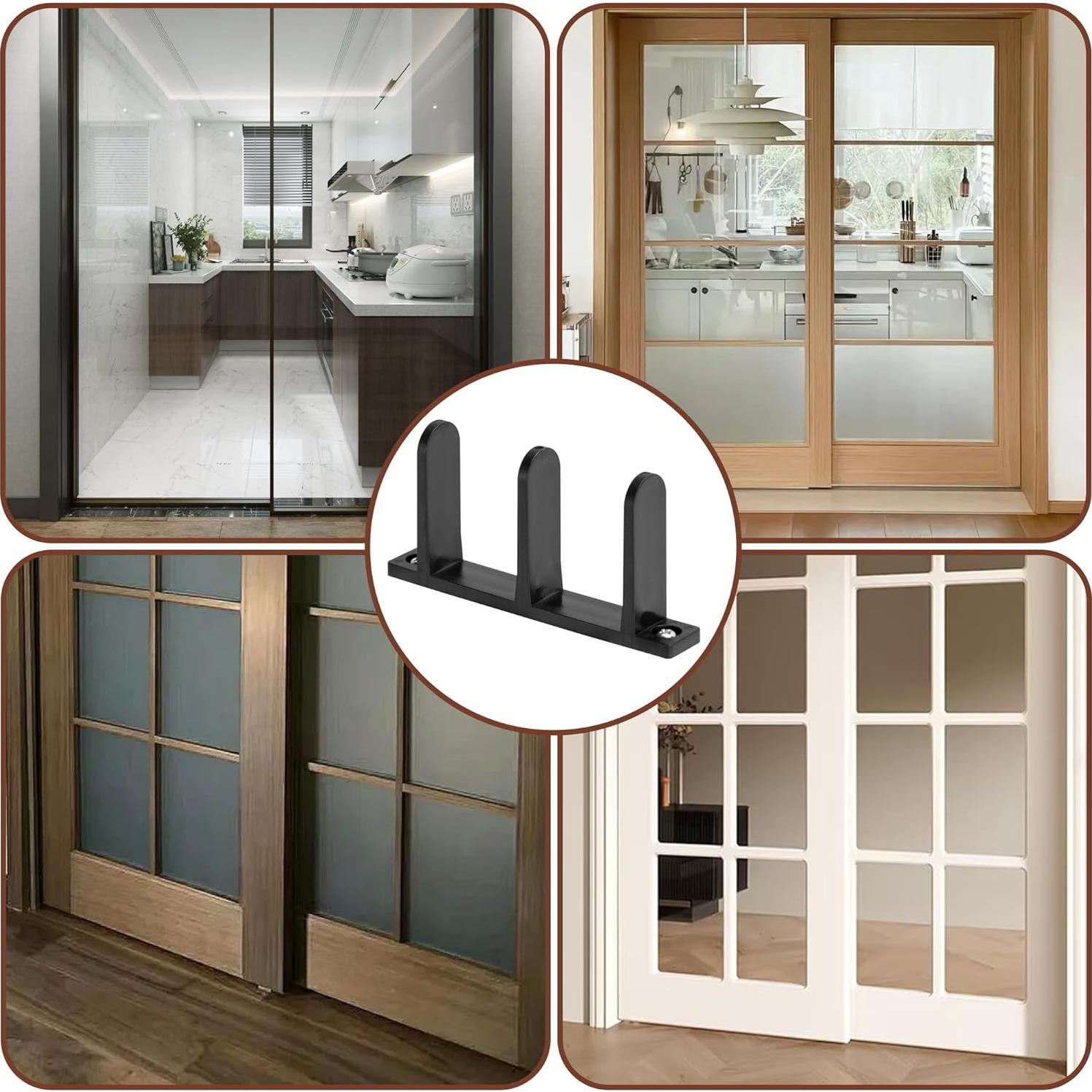 Paquete de 4 Guías de Piso para Puertas de Closet Nkiy Quen