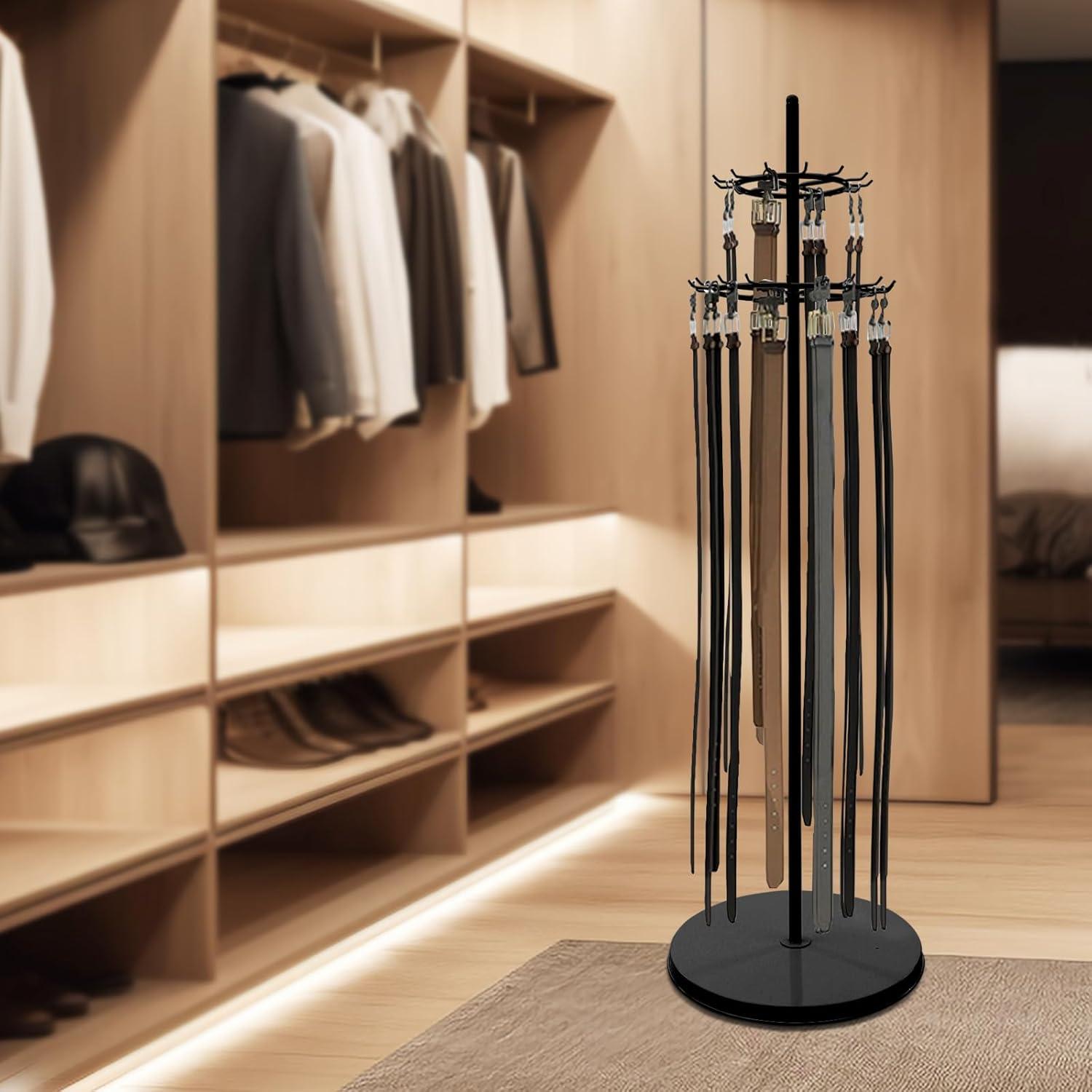 Perchero Giratorio Nozue de Exhibición para Cinturones 168cm Negro