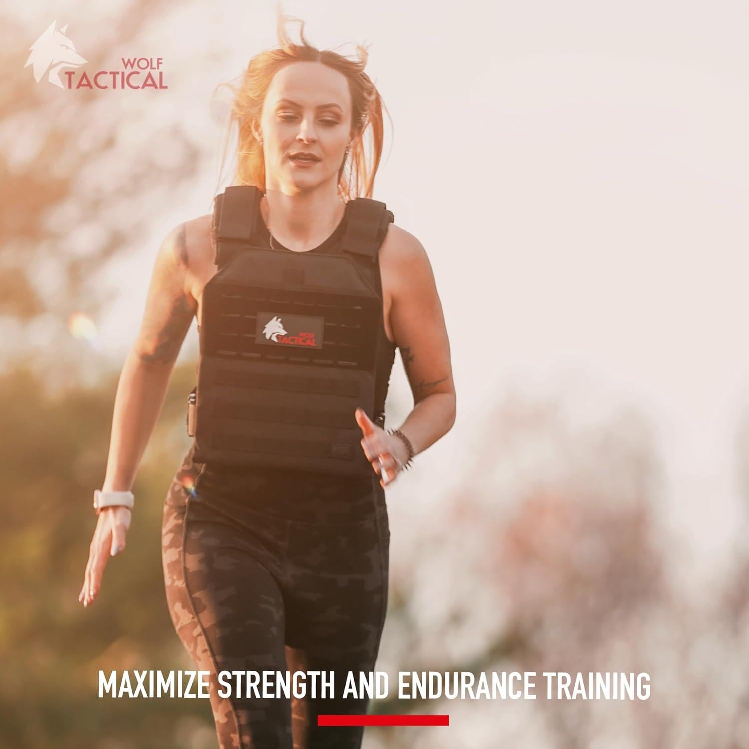 Chaleco con Peso WOLF TACTICAL Ajustable para Entrenamiento