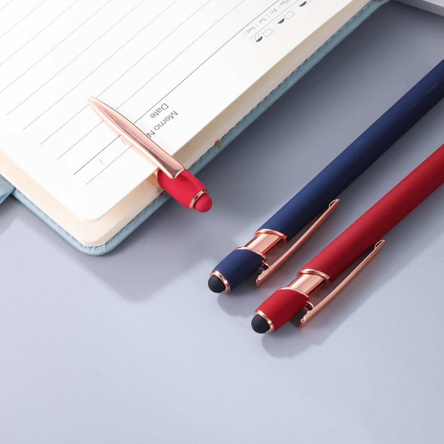 Bolígrafo Stylus 2 en 1 FIRCRE con 12 Recambios Tinta Negra