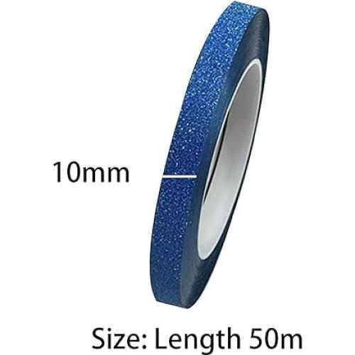 Cinta Washi Brillante Autoadhesiva 10mm x 50m Azul Fxionicon