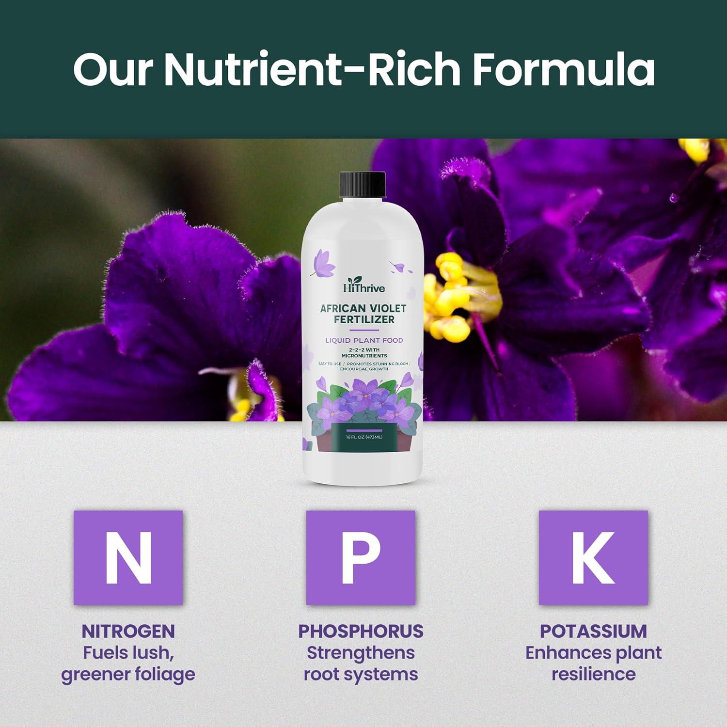 Fertilizante Líquido para Violeta Africana HiThrive 0.47L