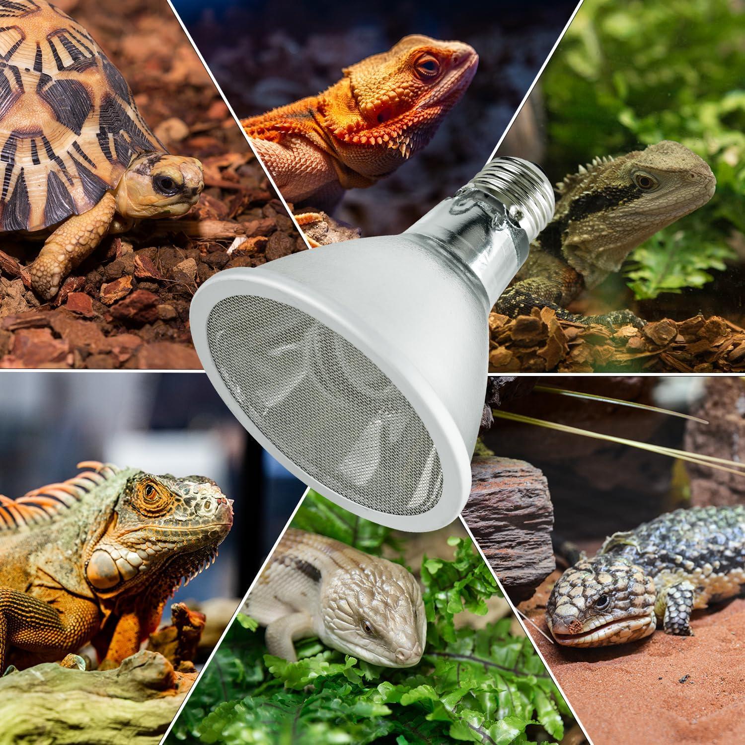 Lámpara de Calor Infrarrojo REPTI ZOO 80W para Reptiles