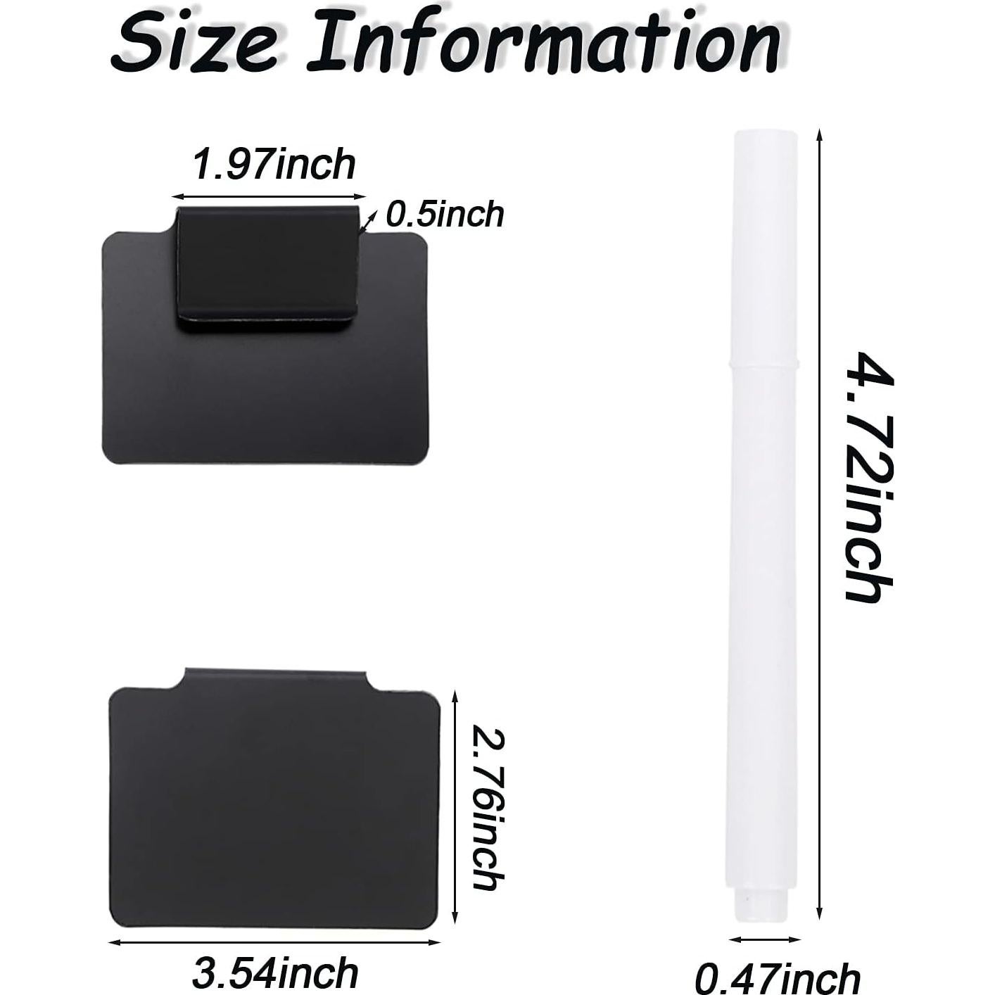 Soportes de Etiquetas TINSKY 18PCS Reutilizables para Cestas