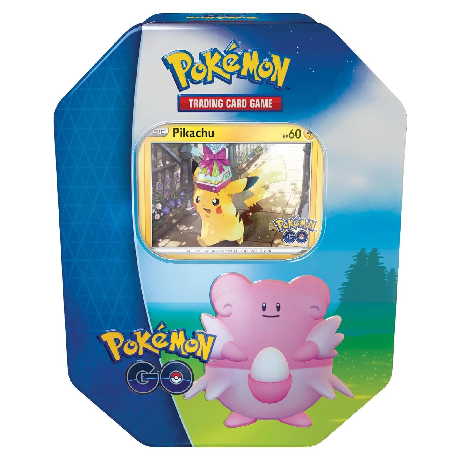Pokémon TCG: Tin Blissey con 2 cartas foil y 4 refuerzos