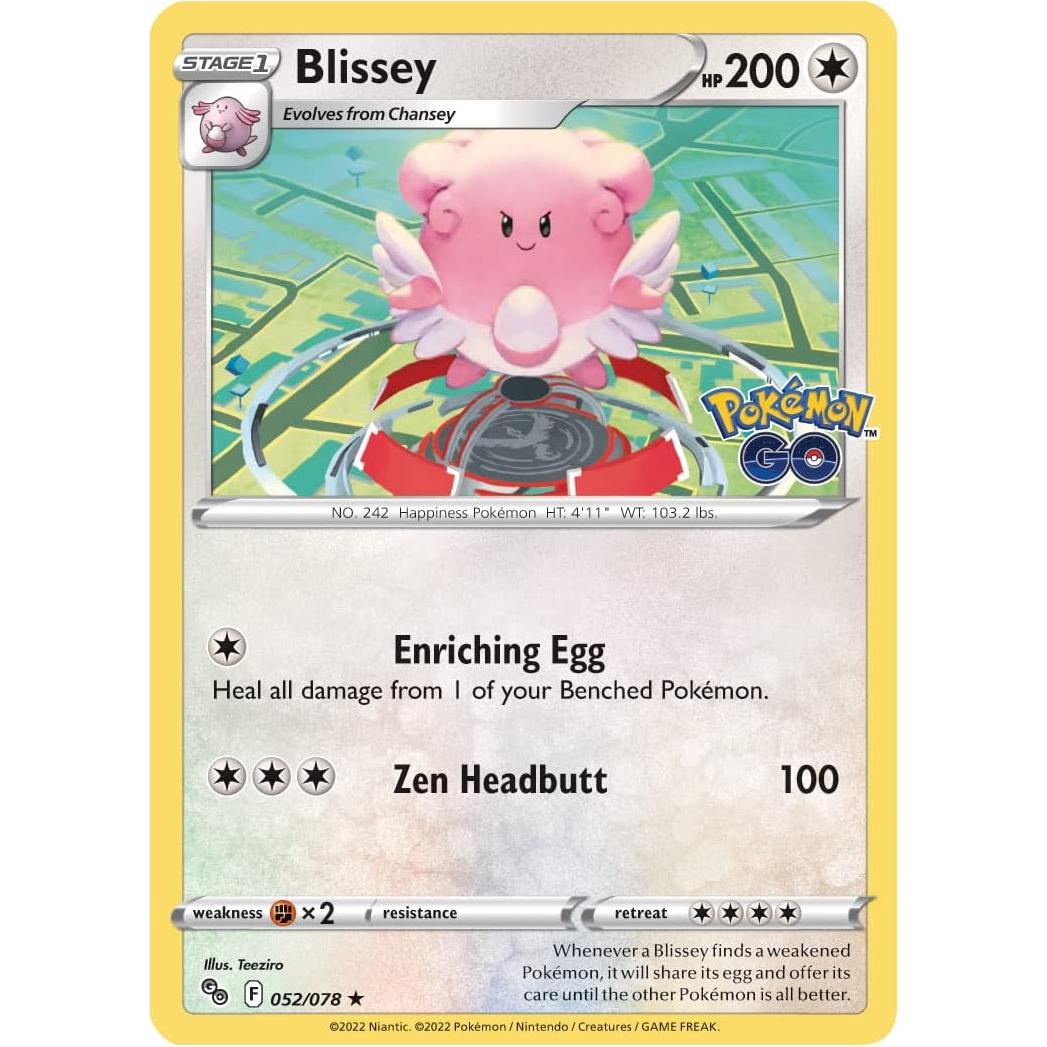 Pokémon TCG: Tin Blissey con 2 cartas foil y 4 refuerzos