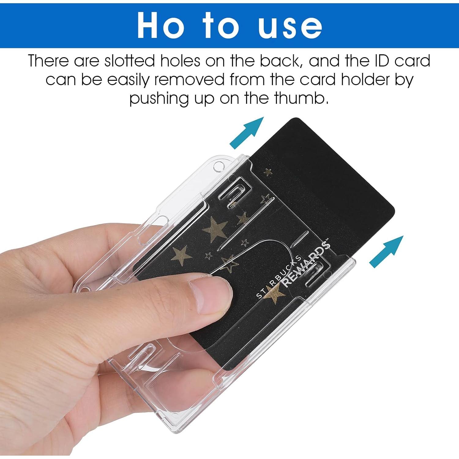 Soportes de Plástico Duro Cobee para Insignias con Carrete Retráctil