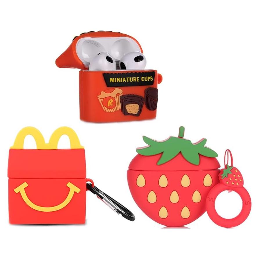 Funda de Silicona para Airpods 3 Suublg - 3 Pack con Llavero