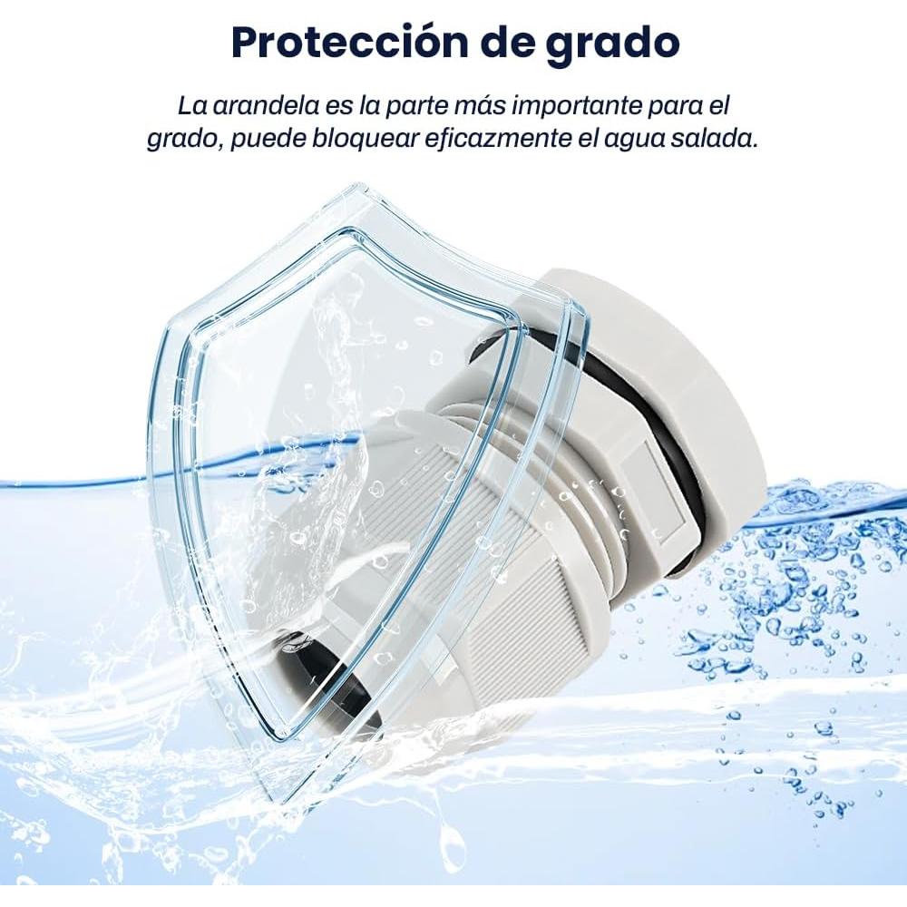 Gland de Cable Negro BORDSTRACT PG7 con Junta 20Pcs