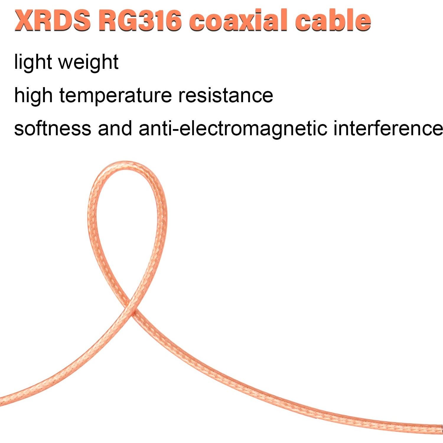 Cable coaxial SMA macho a macho 30.48 cm XRDS -RF (2PCS)