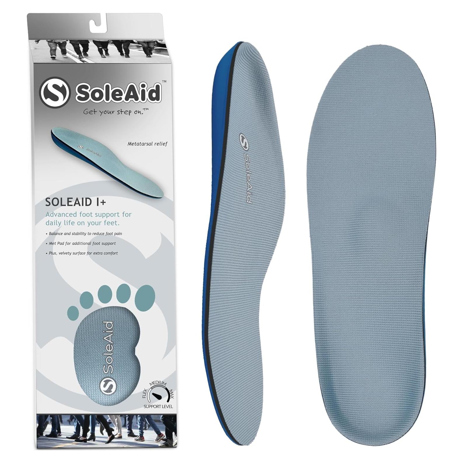 Plantillas Ortopédicas SoleAid Plus con Almohadilla Metatarsal