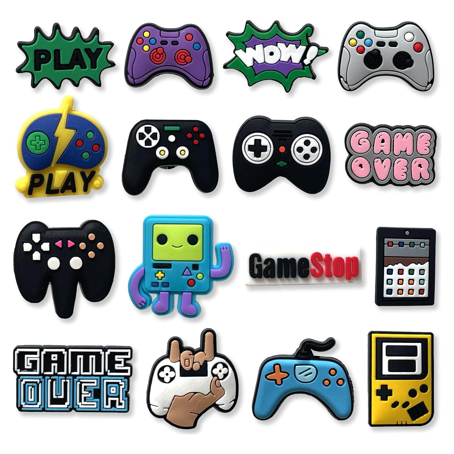 Encantos de Zapatos Gamed para Decoración de Zuecos Croc - 16 Piezas