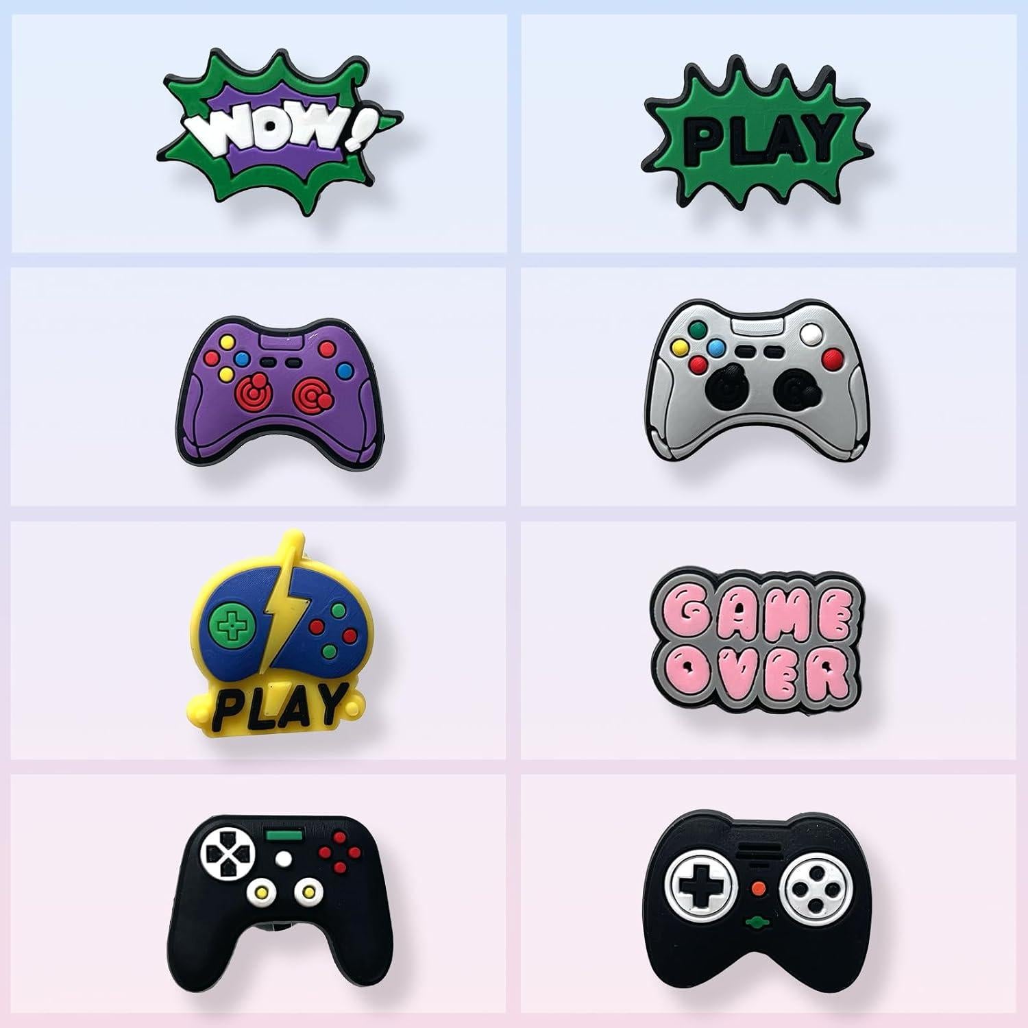 Encantos de Zapatos Gamed para Decoración de Zuecos Croc - 16 Piezas