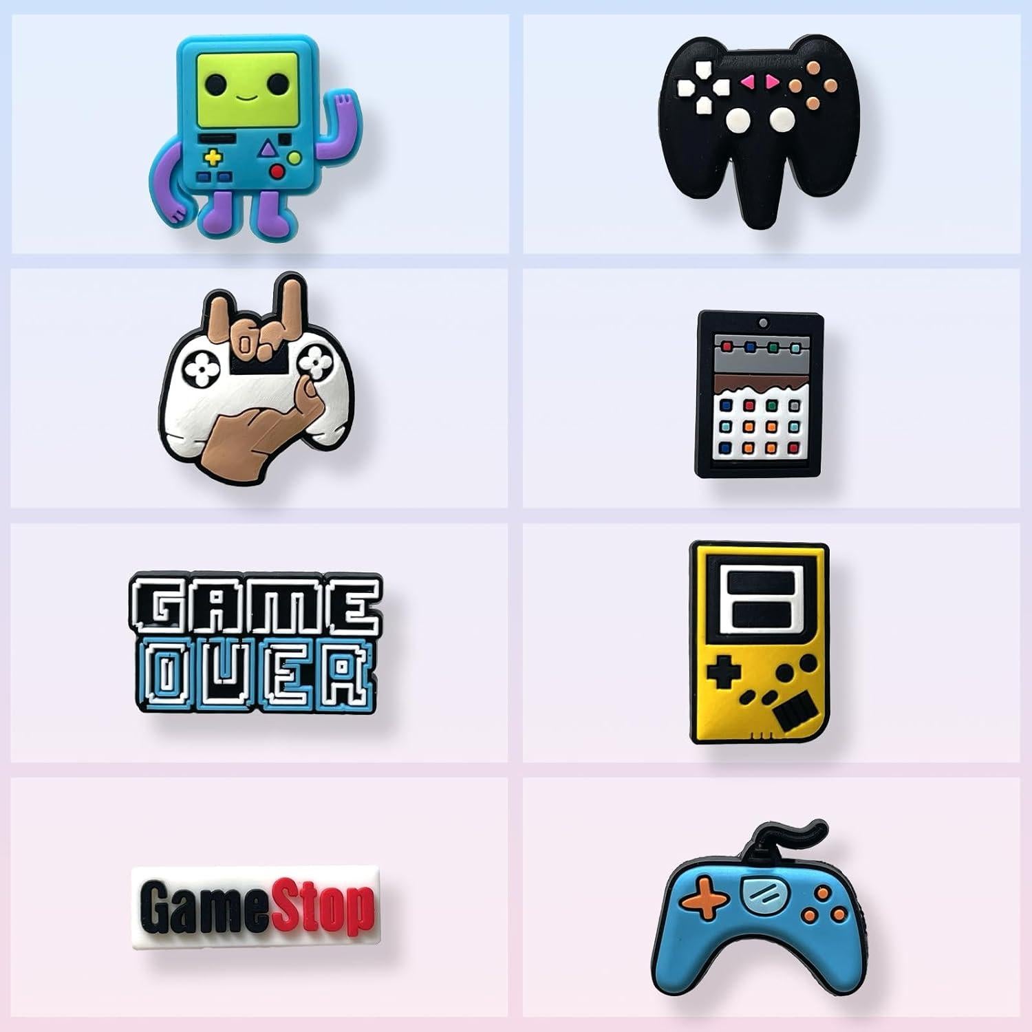 Encantos de Zapatos Gamed para Decoración de Zuecos Croc - 16 Piezas