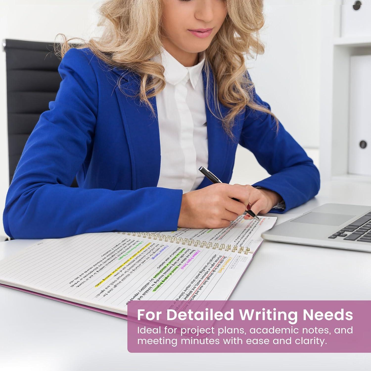 Cuaderno Espiral Taja A4 Rayado 21.6x27.9cm Morado