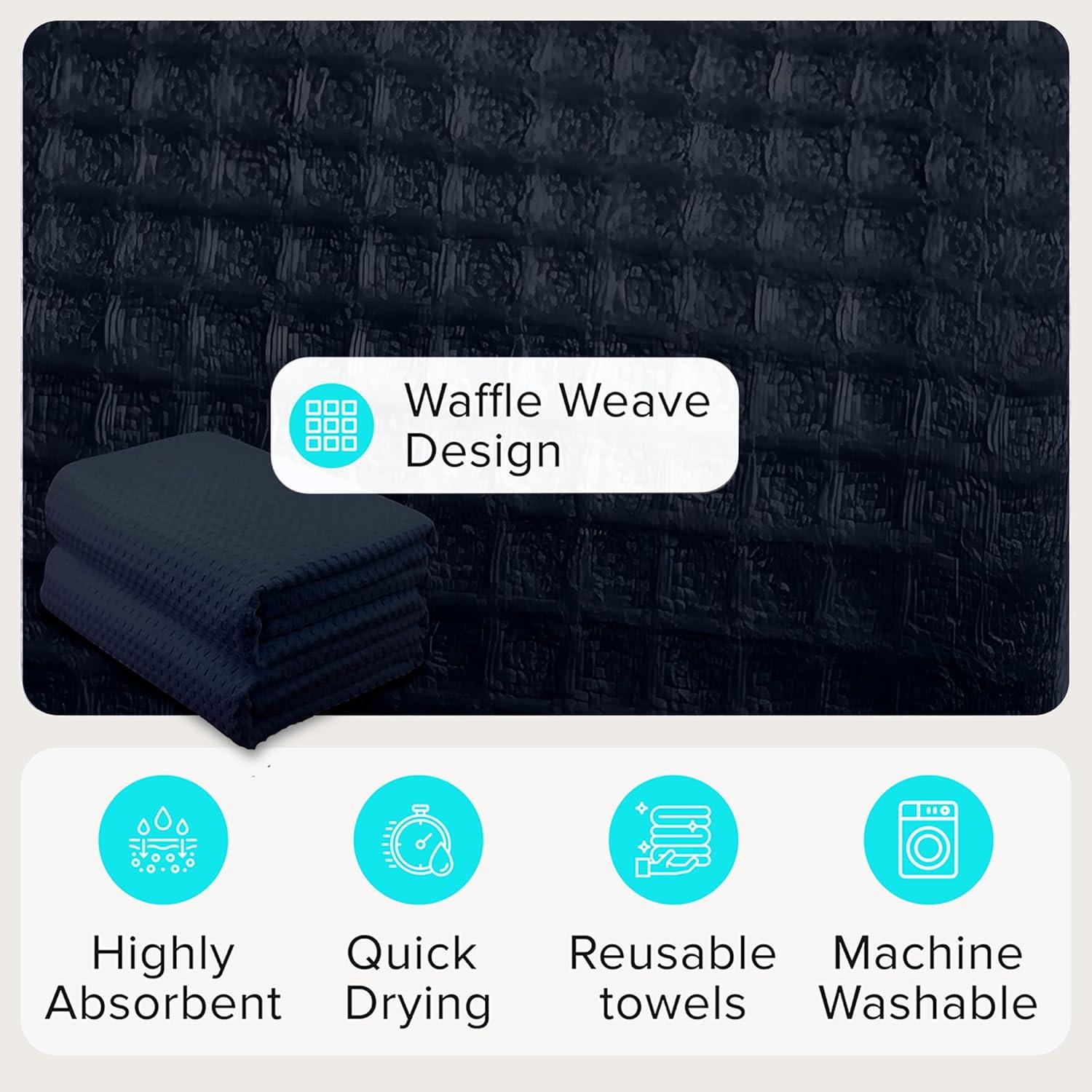 Toallas de Sauna REVIIV - Paquete de 2 Algodón Waffle 177.8x76.2cm